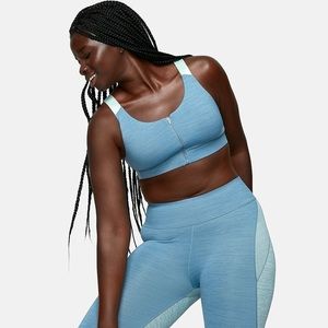 Outdoor Voices Zip Sports Bra